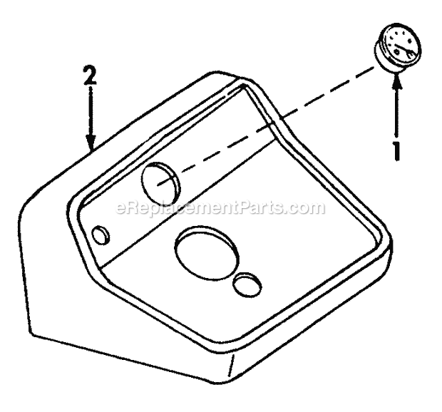 Instrument Panel & Gauges Diagram and Parts List for 147 2050041U, 2050203U Cub Cadet Lawn Tractor